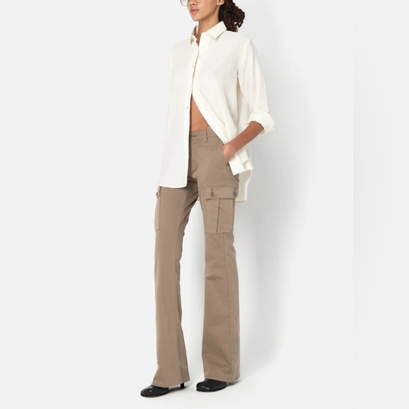 John Elliott Riley Low Rise Utility Boot Pant in Mocha Size 28 (US6) NWT - Picture 2 of 5